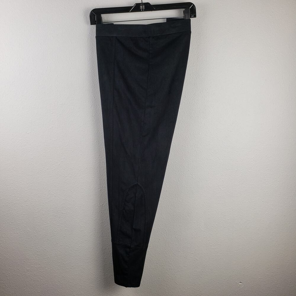 Soft Surroundings Women's XL Petite Faux Suede Pull On Leggings‎ Black